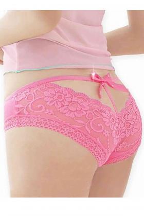 Pembe Arkadan Açık Fantazi Külot